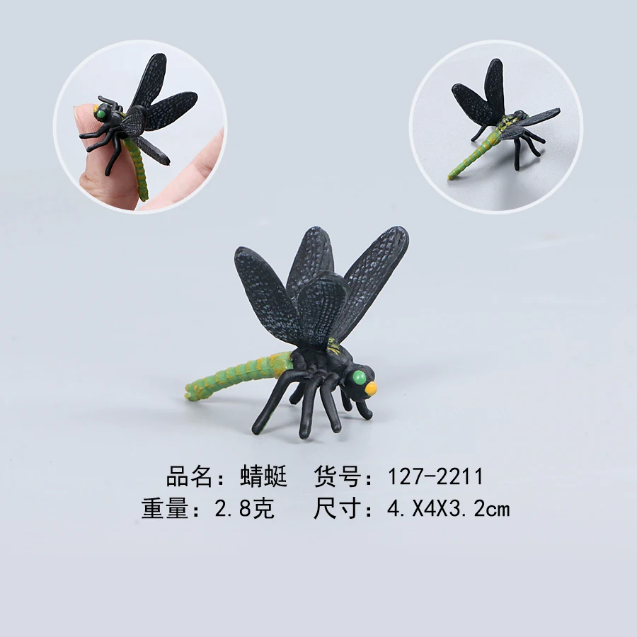 Mini Insect Models Simulation Spider Mantis Dragonfly,Turtle Tortoise PVC Animal Action Figure Decoration Figurine Toys For Kids