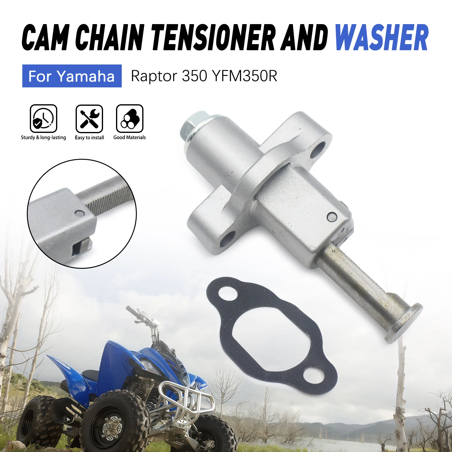 

For Yamaha YFM350 Grizzly YXR45F YFM400 Big Bear XVS950 2009-2014 2015 Cam Timing Chain Tensioner Gasket Kit Motorcycle Part