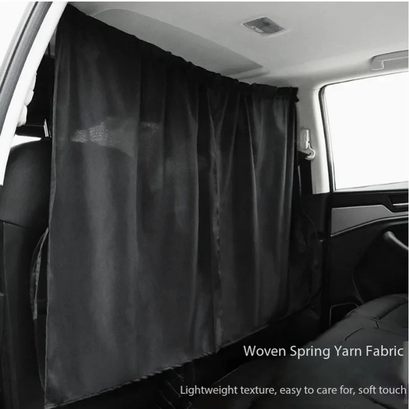 New Car Front Rear Row Partition Curtain Car Interior Middle Isolation Curtain Back Seat Air Conditioner Privacy Curtain Anti Pe