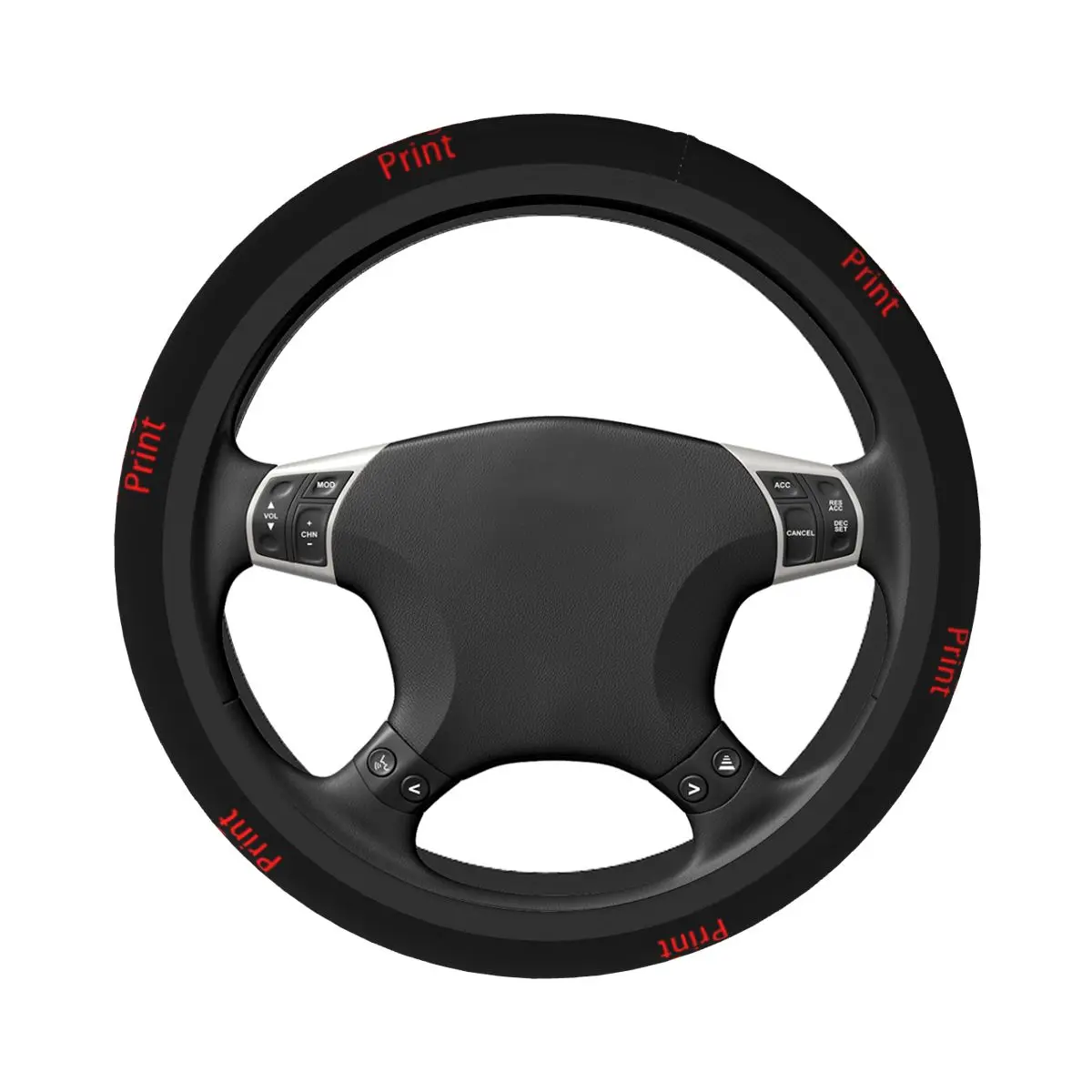 Custom Your Design Steering Wheel Cover Customized Logo Printed Auto Car Steering Wheel Protector for Car Accessories Universal