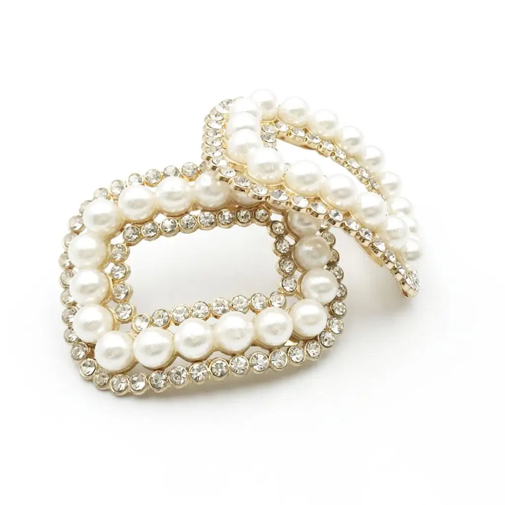 Decorative Crystal Shoes Clips Rhinestone Buckle for Women's Flats Heels Party Wedding Shoes Ornaments