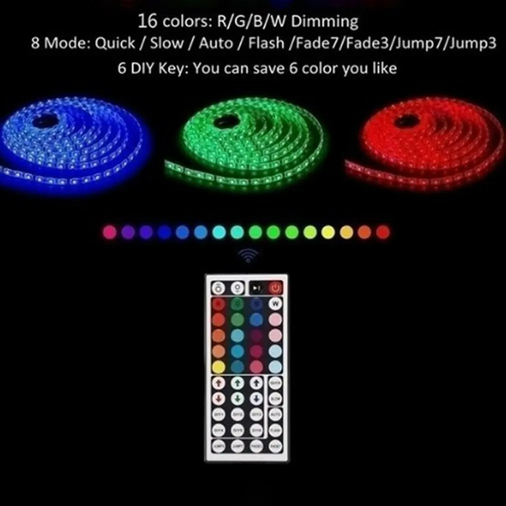 Top Selling LED Rope Light 600 Lamp + 44 Key Infrared Controller + Usb Cable Led Tape Sync With Music String Lighting New 2023
