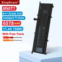 KingSener 8N0T7 75Wh P73F Laptop Battery For DELL Precision 5530 2-in-1 XPS 15 9575 2-in-1 Series Notebook TMFYT Free Tools