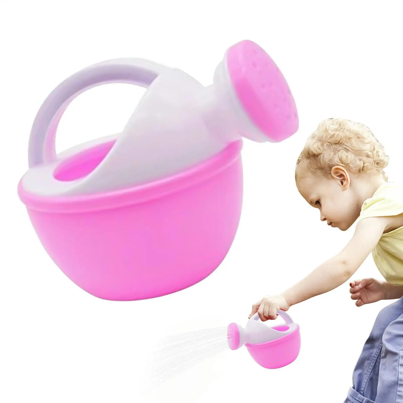 1PC Baby Bath Toy Colorful Plastic Watering Can Watering Pot Beach Toy Play Sand Shower Bath Toy