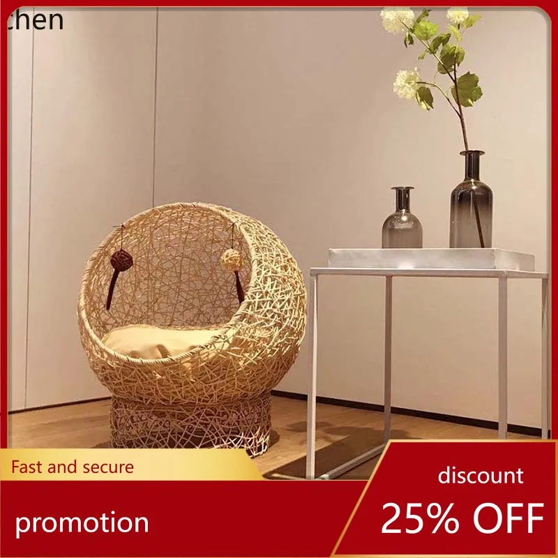 

ZMLcastle rattan four seasons universal pet nest cat house toy villa can be dismantled and washed