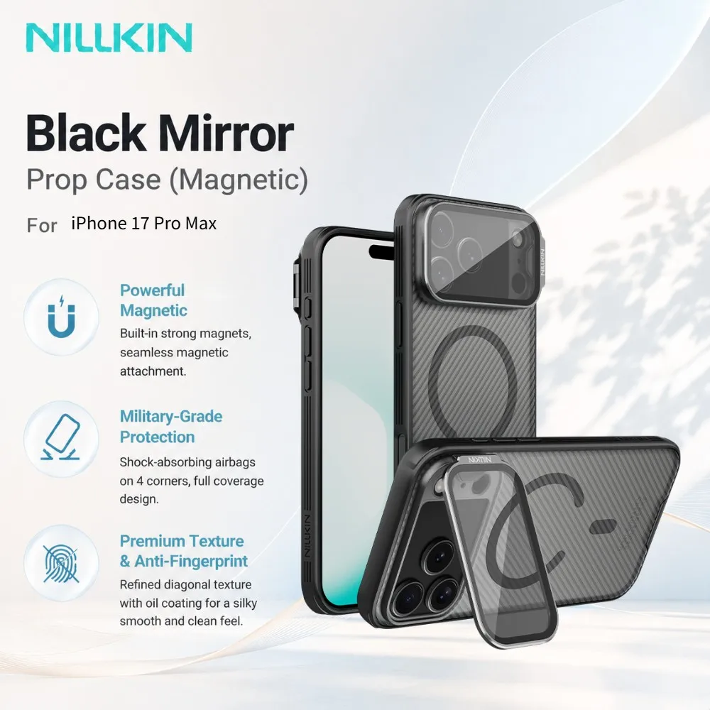 Nillkin Magnetic Case For iPhone 17 Pro Max Wireless Charging Built-in Magnet Anti-Dust CA4007