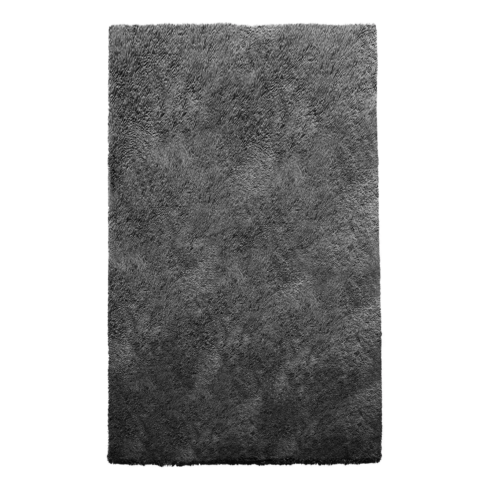 Indoor Plush Area Rugs, 5 x 8 ft Soft Plush Carpet, Furry Shag Area Rugs for Living Room, Bedroom, Sunroom, Modern Home Decor Aesthetic, Non-Shedding, Non-Woven, Slip-Resistant, Dark Gray