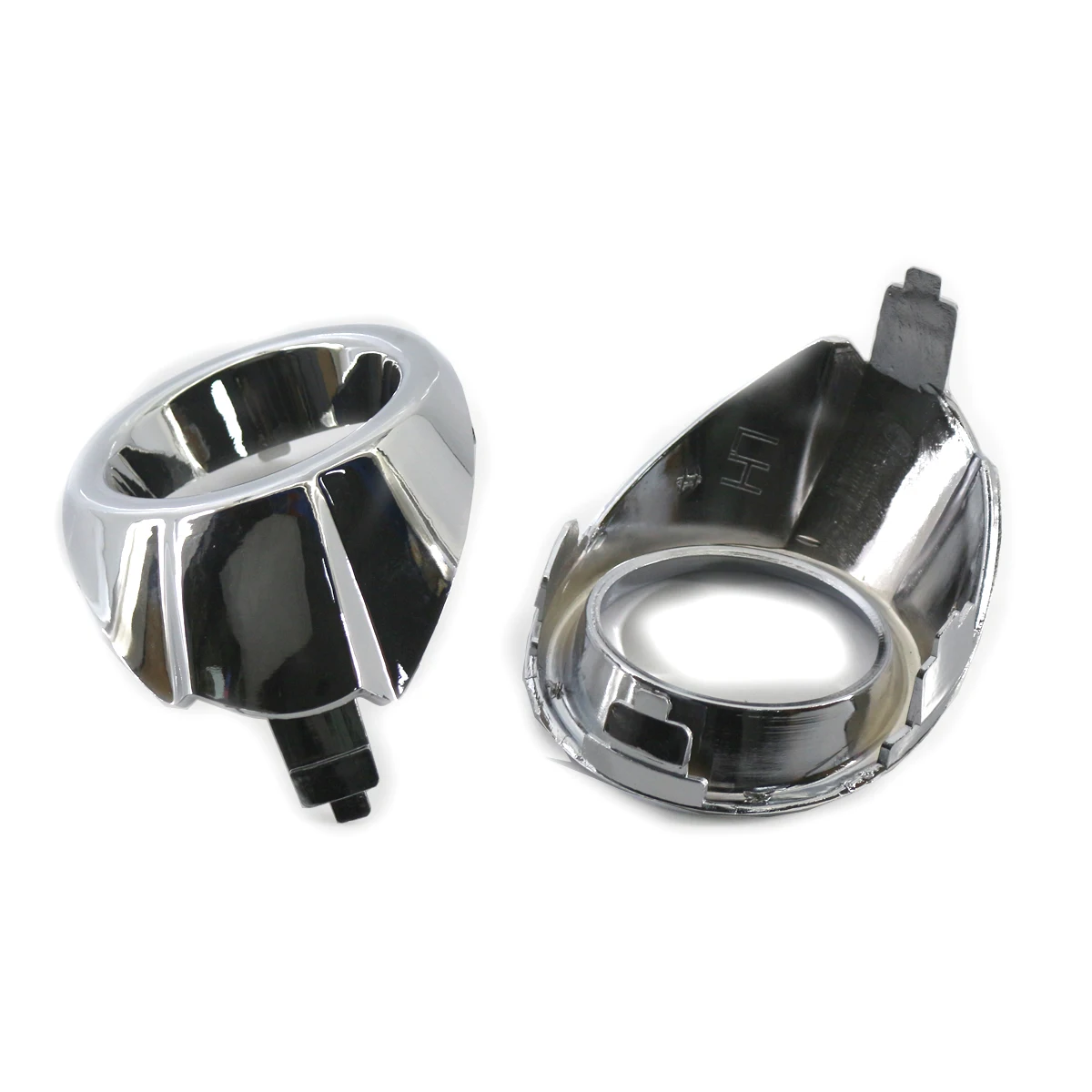 Car Accessories Chrome Front Left/Right Side Bumper Fog Light Lamp Cover Grille Grill For Ford fiesta 2008 2009 2010 2011 2012