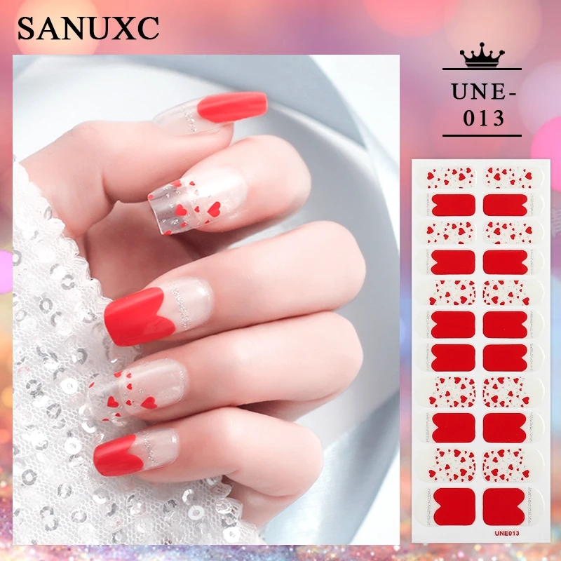 Cute Nail Stickers Easy Use Nail Wraps Stickers Colorful Decor Stickers for Nails Full Cover Decals for Manicure Women Beauty