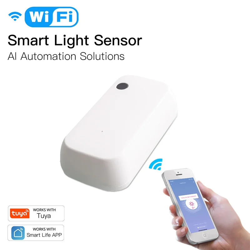 Illumination APP Setting Real-time Brightness Detector WiFi ZigBee Smart Light Sensor Remote Control Door Window Alarm System