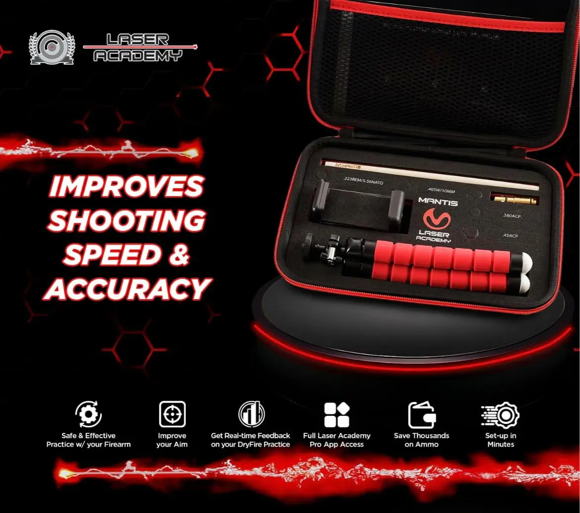 مجموعة أدوات التدريب المحمولة من Laser Academy لنظام التدريب بالليزر الناري الجاف مقاس 9 مم لممارسة الهدف للتطبيق المجاني للمسدسات #2