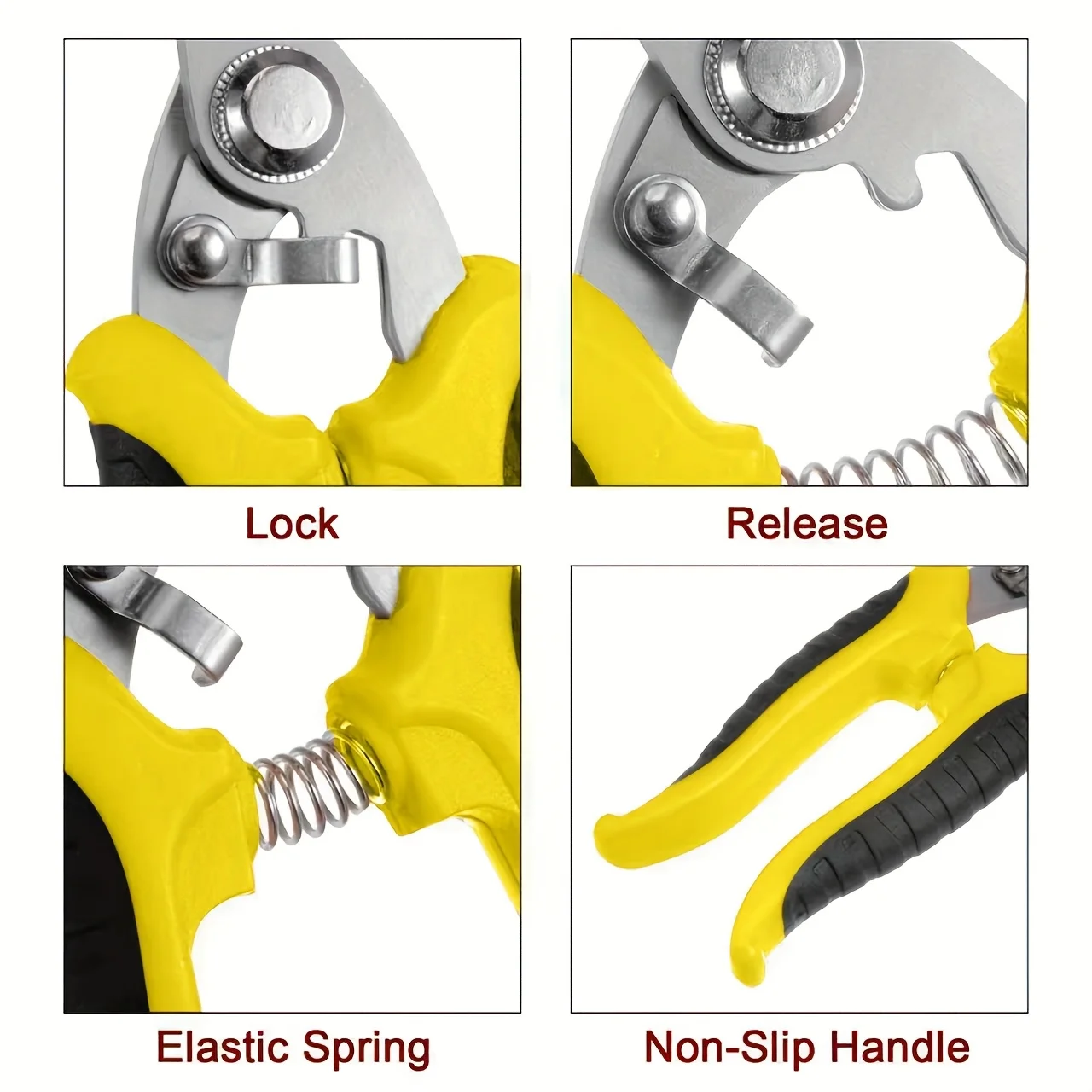 1pcs Industrial Scissors 8 Inch Multi-Purpose Shears Stainless Steel Blades with Orange Black Handle for Cutting Thin Metal