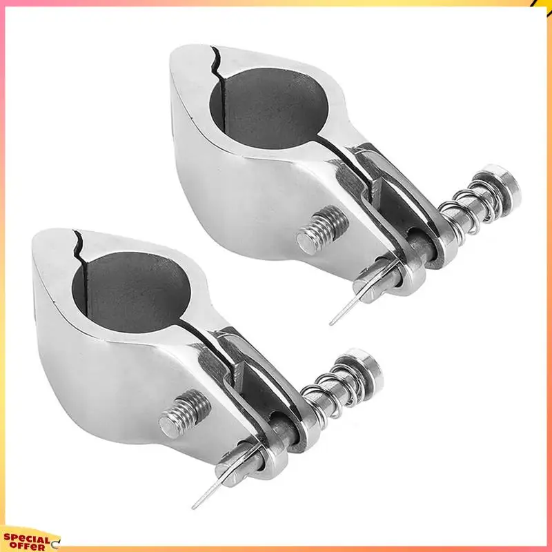 ABFI 2 peças braçadeira de tubo de aço inoxidável mandíbula superior deslizante dobradiça de ferragem mandíbula superior deslizante acessórios marinhos