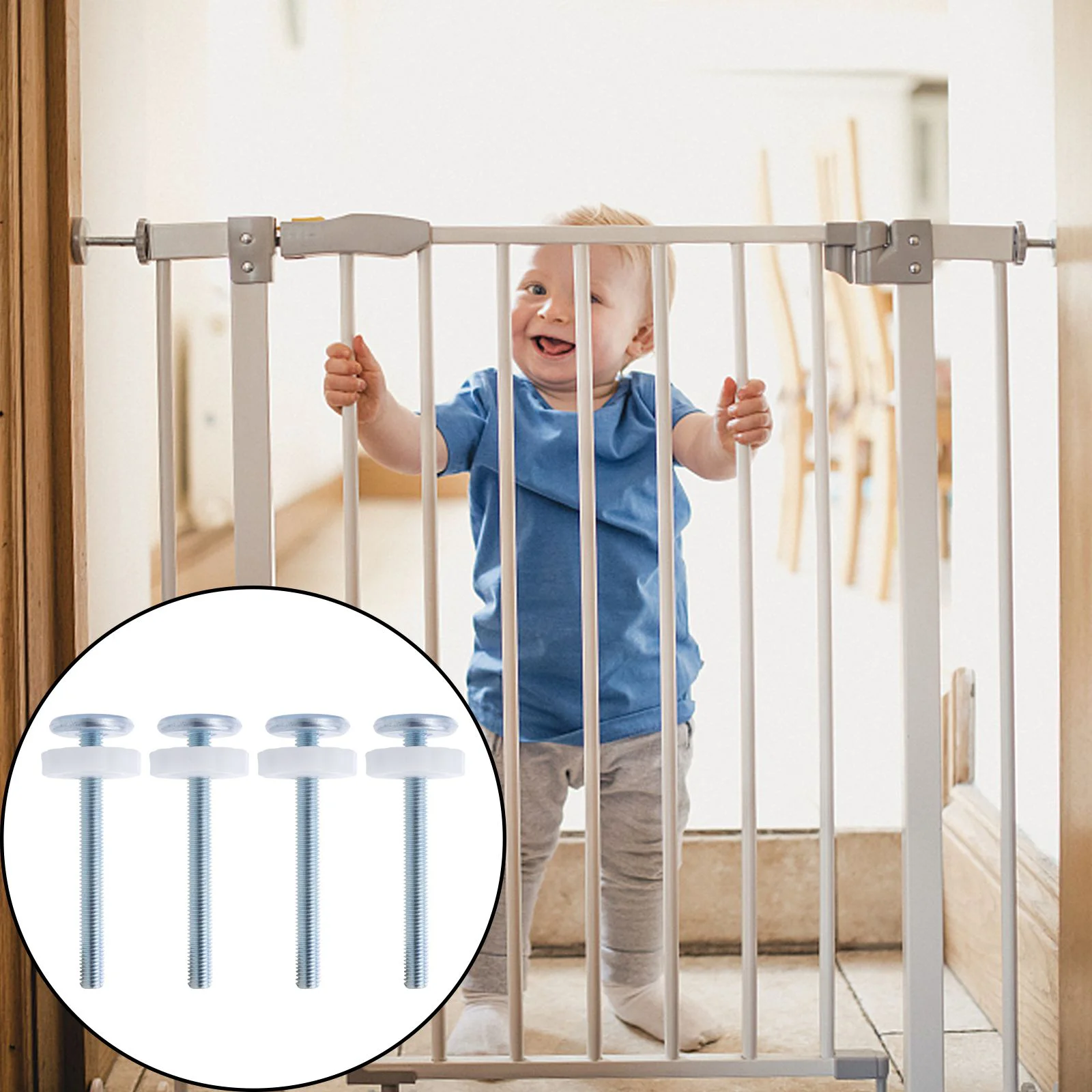 

Child Playpen Screws Baby Gate Bolt for Pressure Mounted Bolts Threaded Spindle Rods Thru Gates Hardwares