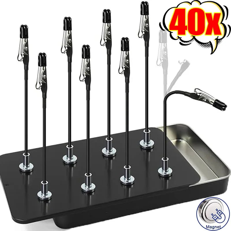 

Магнитные гибкие зажимы-крокодилы для фотографий, заметок, ценников, держателей для меню на кухне, подставок для фотографий, электротестеров