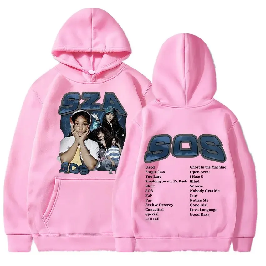 Autumn Singer Sza Print Hoodies Women Fashion Sweatshirts Oversized Casual Long Sleeve Hoodie Pullovers Tracksuit Clothing