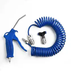 4x6 Air Duster Blow Gun 5 Meters Pneumatic Combination Dust Blowing Gun Kit With Recoil Air Pipe Dust Blower Cleaning Set