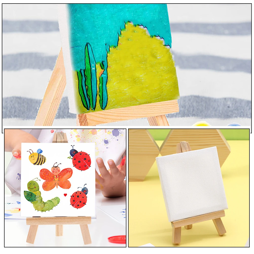 

6 set Mini Easels For Oil Painting Multi-Function Canvas Panels Crafted Diy Accessories Stretched Canvas Frames Art Supplies