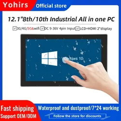 12.1 Inch Intel Core I7 1165G7 i5 1135G7 Mini Desktop Tablet Touch Screen 5G Industrial Panel PC with Battery 2/4LAN 2COM 6USB