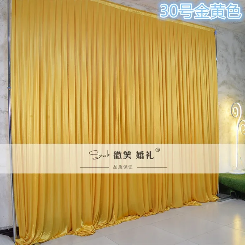 

Hotsale Wedding Decoration Drapes Backdrop Curtain Romantic Ice Silk Stage Event Party Show Hotel Panels Wholesale