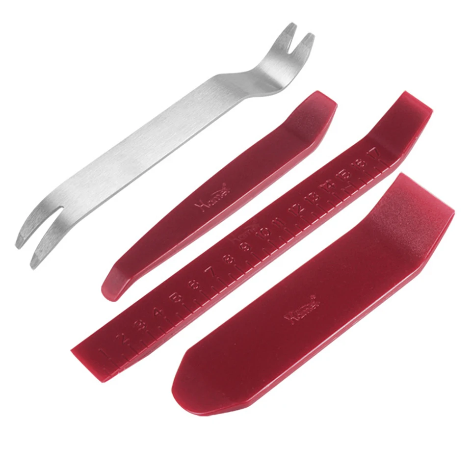 

4pcs Auto Trim Removal Tool Set,Ergonomic Pry Tool Anti-scratch Car Trim Removal Tools For Vehicle Dash Audio HM-498S