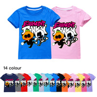 Boys Friday Night Funkin T Shirt Cartoon Fnf Game Funny Short Sleeve Summer Children 3D T-Shirt Kids Kawaii Clothes Anime Tshirt