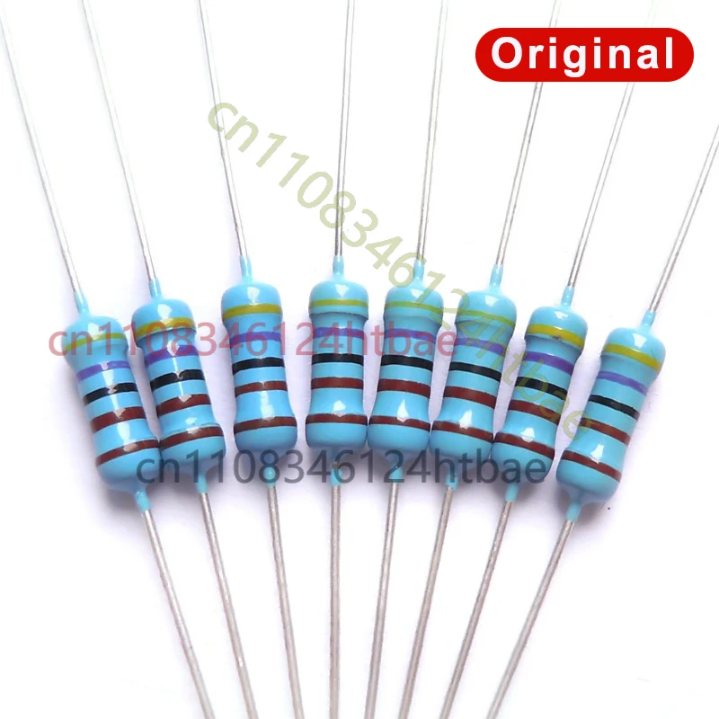 100pcs/Lot 5W 1% 1Ω 1.2 1.5 2 2.2 2.4 3 3.3 3.6 3.9 4.7 10 20 22 30 47 51 68 100K 220 330R M Ohm Metal Film Resistor