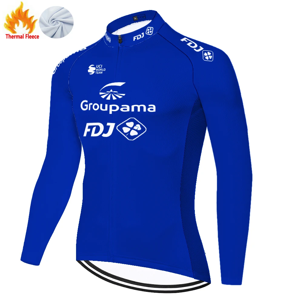 2024 FDJ winter fleece 자전거의류 tricota ciclismo hombre велоодежда для мужчин cycling jersey bike shirt maglia mtb maillot cyclisme