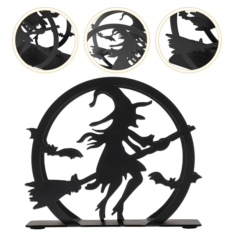Halloween Napkin Storage Rack, Witch Desktop Napkin Storage Box Dining Table