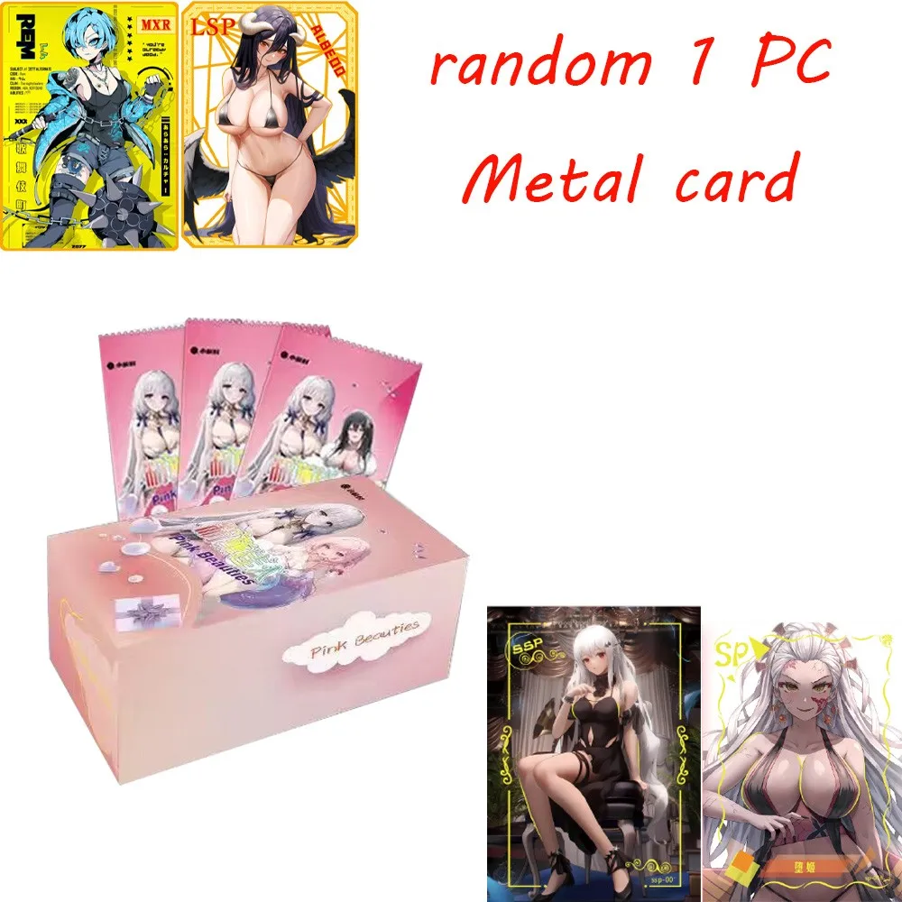 

New Goddess Story Collection Cards Beautiful Woman in Pink 2 Booster Box Swimsuit Bikini Feast Doujin Toys And Hobbies Gift