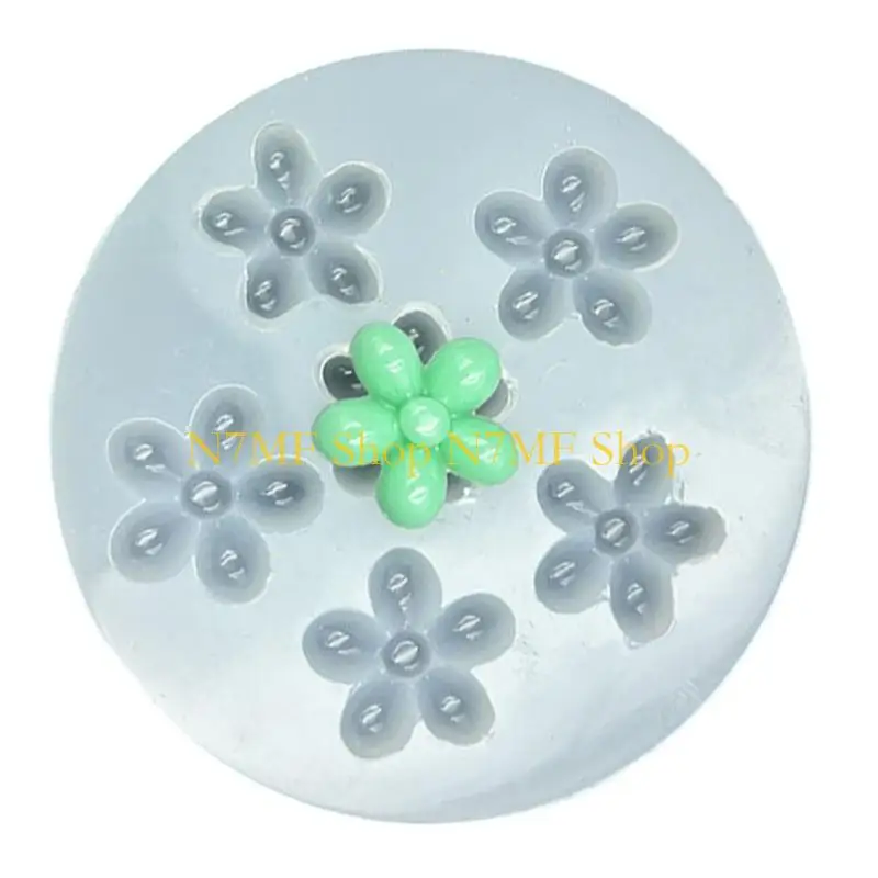 

Многофункциональная силиконовая форма для цветов N7MF, 6 дизайнов, точная детализация, поделки своими руками