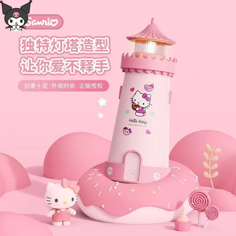 

Lighthouse Design Cute Anime Kuromi Hello Kittys Bluetooth Sound Box Night Light Good-Looking Sound Box Gift Box Fashion Gift