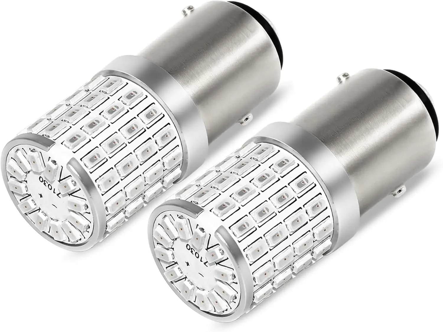 

1157 Red LED Light Bulbs, Super Bright P28/8W 2057 2357 1034 7528 BAY15D Bayonet Dual Contact Bulb for Brake Tail Stop Rear Turn