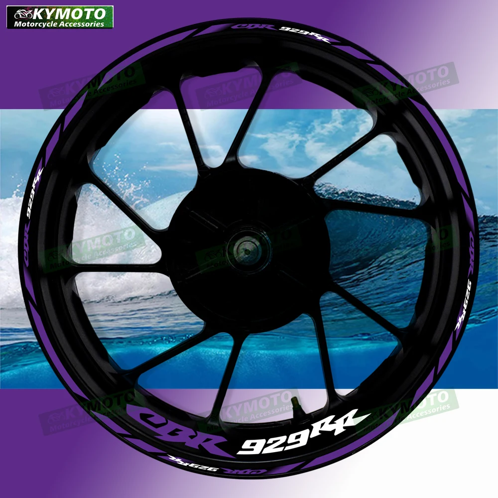 

Для Honda CBR929RR CBR 929RR аксессуары для мотоциклов 17-дюймовые наклейки на передние и задние колеса, обод ступицы, светоотражающие полосы, наклейки