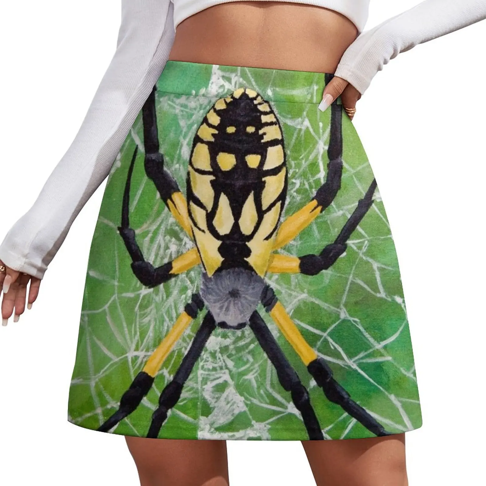 

Marbled Orb Weaver - мини-юбка Ohio Mini Skirt, женская одежда, платье-юбка для женщин
