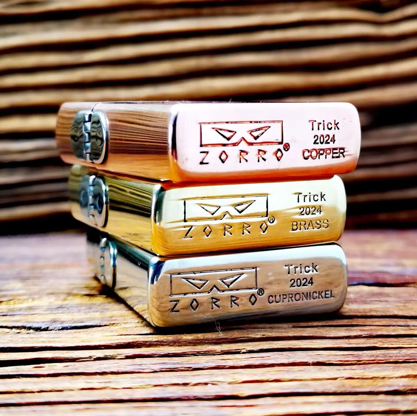 Zorro 902 Second Generation Upgraded , Windproof Copper Fuel Lighter with Reinforced Integrated Inner and Outer Hinges