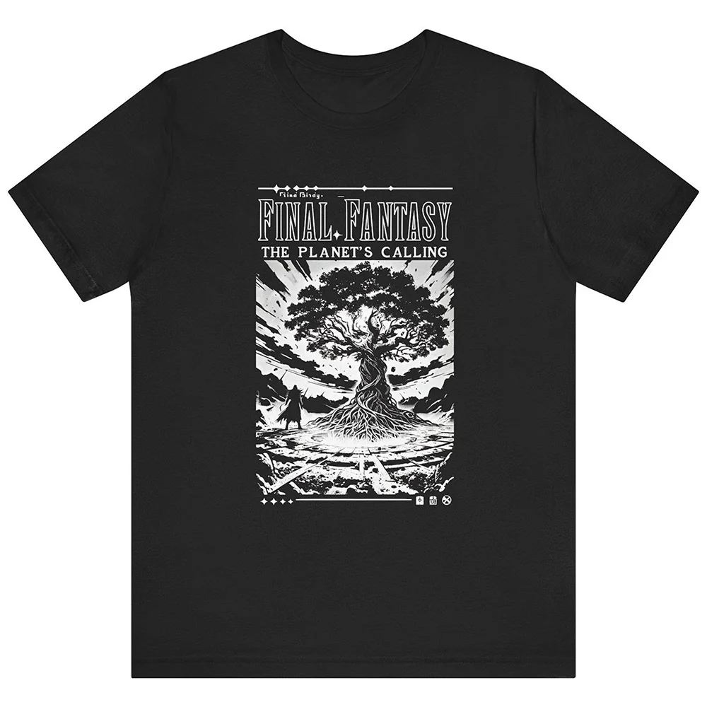 

0406 Final Fantasy 7 video game Gift t shirt for RPG Gamer 100% cotton printed Short Sleeve Graphic clothes All size tops S-6XL