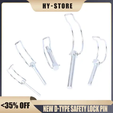 새로운 D형 안전 잠금 핀(M4.5-M10) - 자전거/보트/화물 히치용