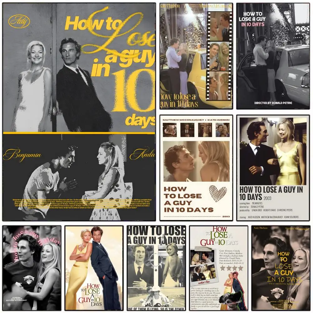 Romantic Movie H-How to Lose a Guy in 10 Days Poster Modern Home Decoration Interior Design & Contemporary Wall Art Collection