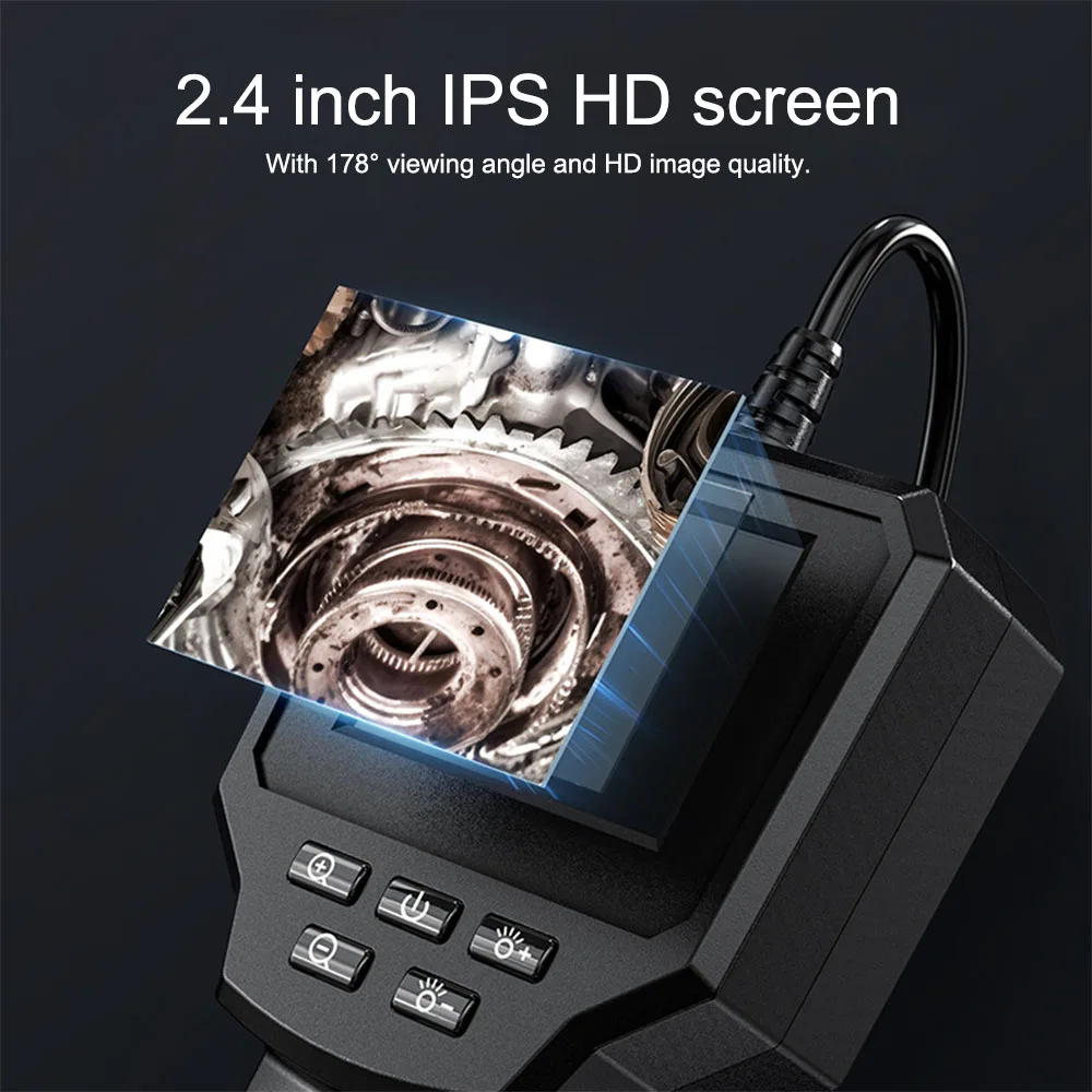 IP67 Waterproof Repair tool Digital Inspection Endoscope Camera 2.4 IPS Screen Pipe Sewer Inspection Borescope