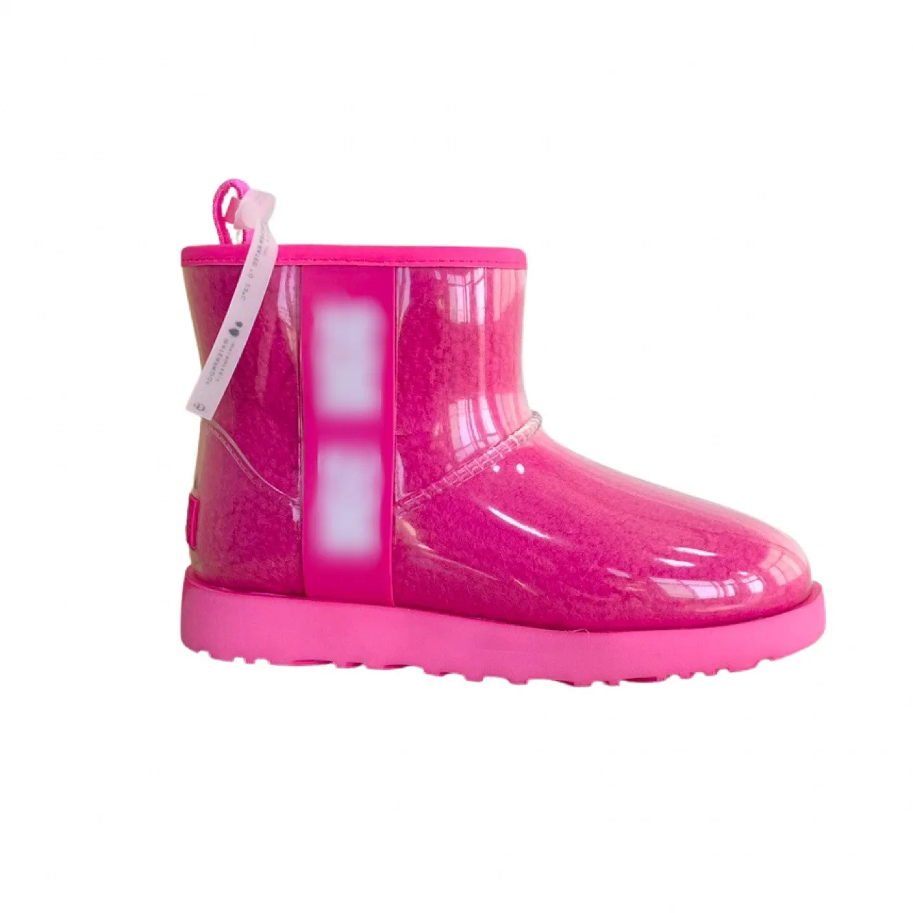 Top Quality Designer Waterproof Snow Boots for Women 2024 Candy Colored Jelly Rain Boots Winter Sheep Fur Integrated Snow Boots