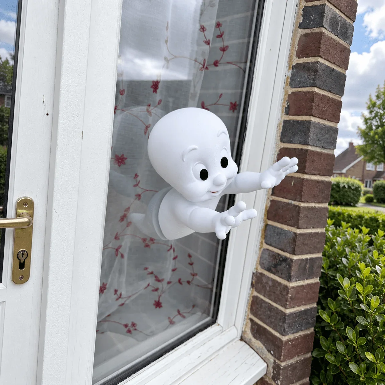 Halloween-Fensterdekorationen, 3D-gedrucktes Geister-Design, das durch das Fenster hindurchscheint, kreative Fensterornamente, Dekoration für Partys und Heimdekorationen. – Detail 9
