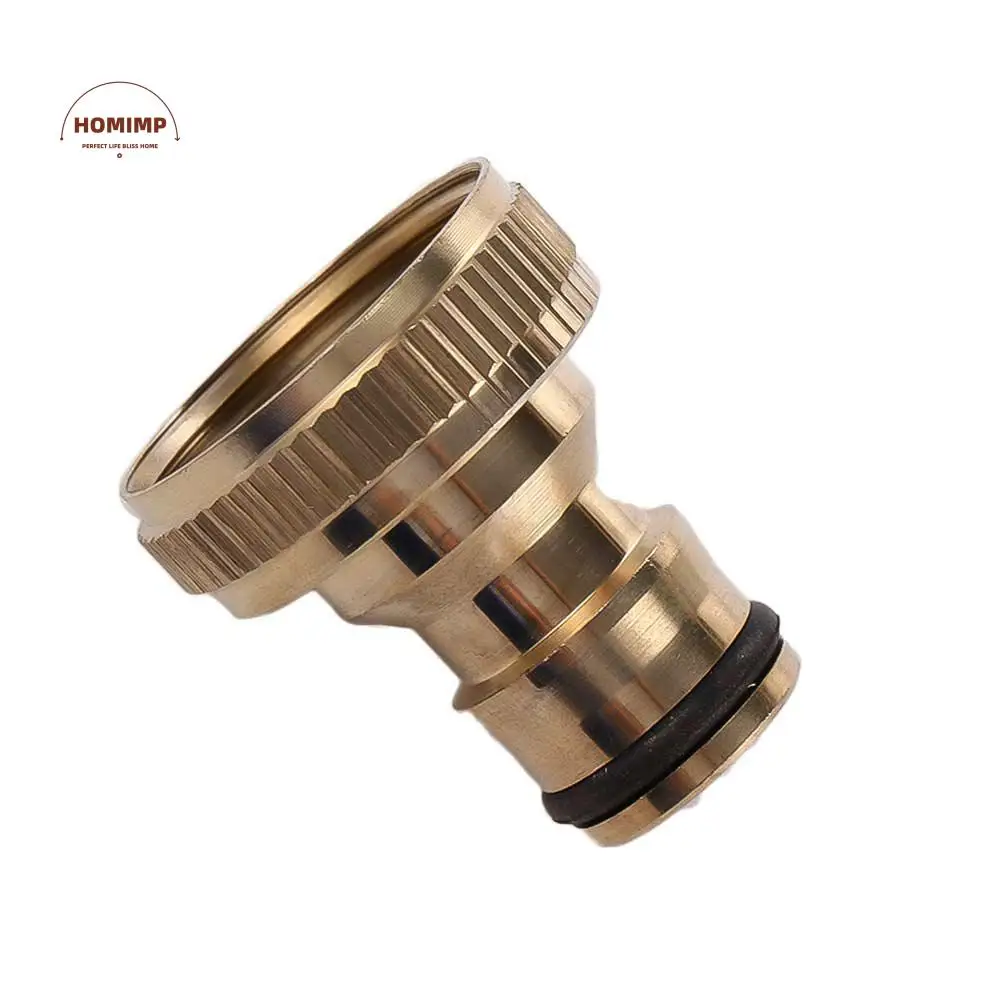 

Tool 3/4'' 1PC Pipe Snap Threaded Water Hose Fitting Gardening Tap Brass Adaptor Quick Connector