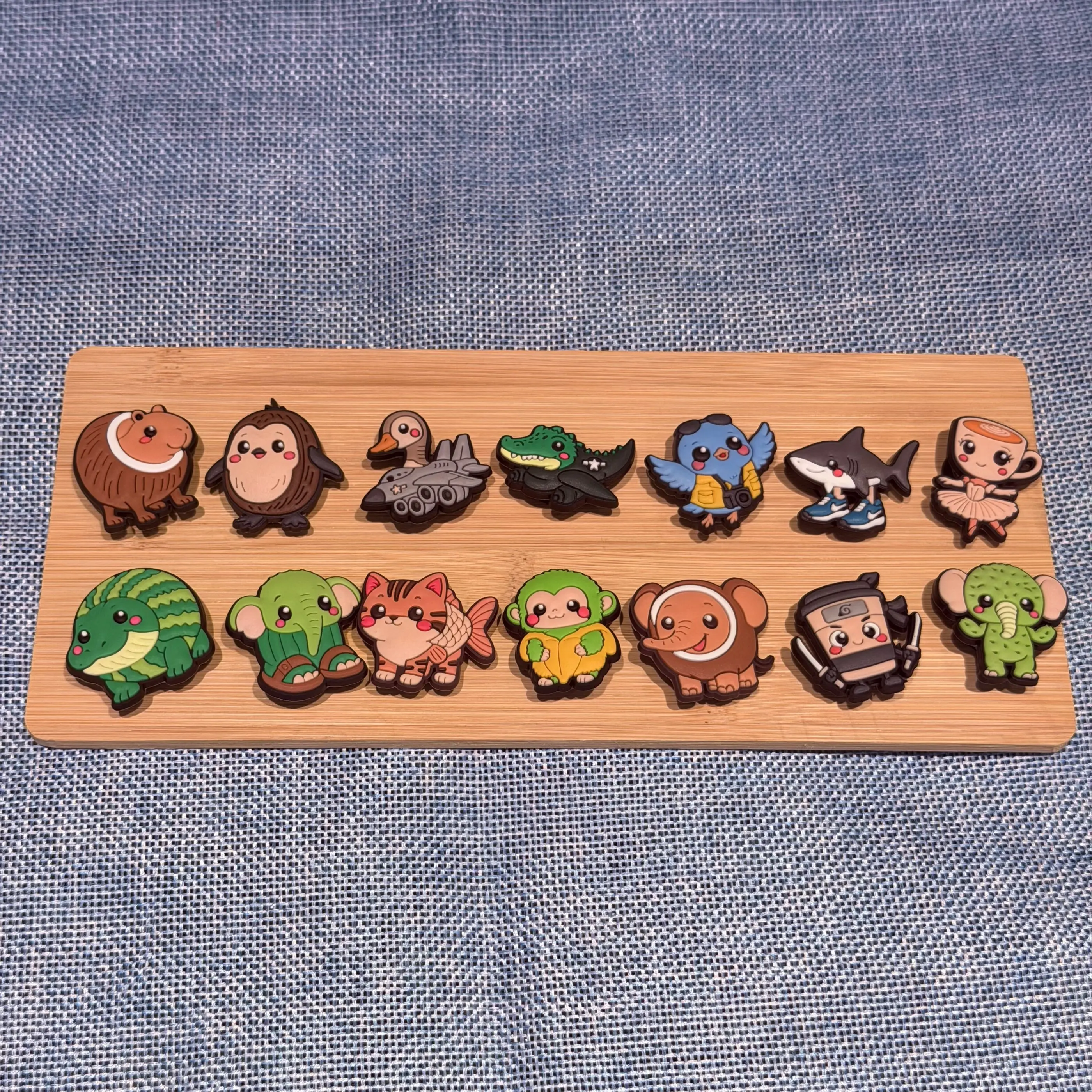 14-100Pcs Monster Animal Elephant Cat Capibara PVC Cartoon Soft Rubber Shoe Charms For Slides Sandals Decorations Accessories