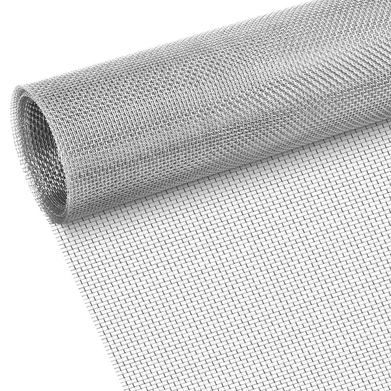Mesh Sheet Size,20 Mesh Woven Wire Mesh Gap-Blocker Roll Drain Cover Mesh Silver