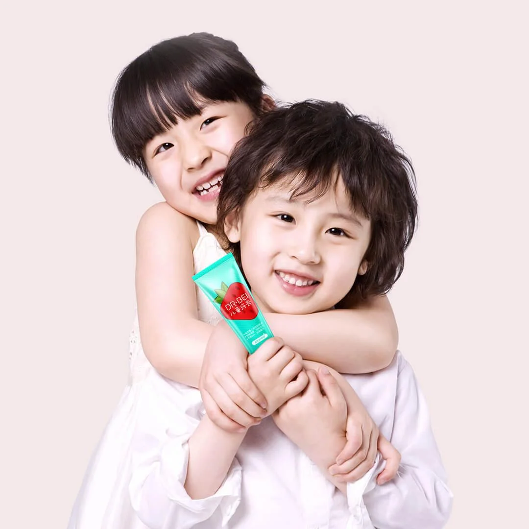 Dr. Bei Probiotische Anti-Holte Kindertandpasta Meerdere Smaken Aardbei 2-13 Jaar Kindertandpasta 60G