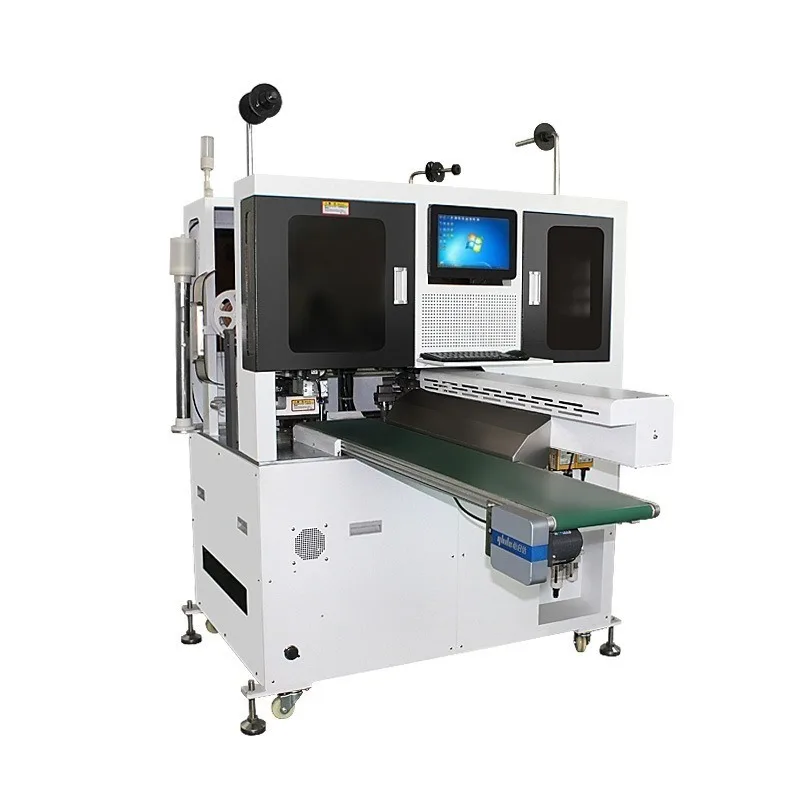Double-ended punching single head piercing shell both ends pressing peeling terminal crimping machine Automatic