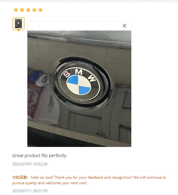 Auto Hinten Abzeichen Ring Abdeckung Logo Rahmen Trim Schwarz/Carbon Faser Muster Aufkleber Für BMW 1er F20 F21 2011-2019 Auto Zubehör – Detail 9