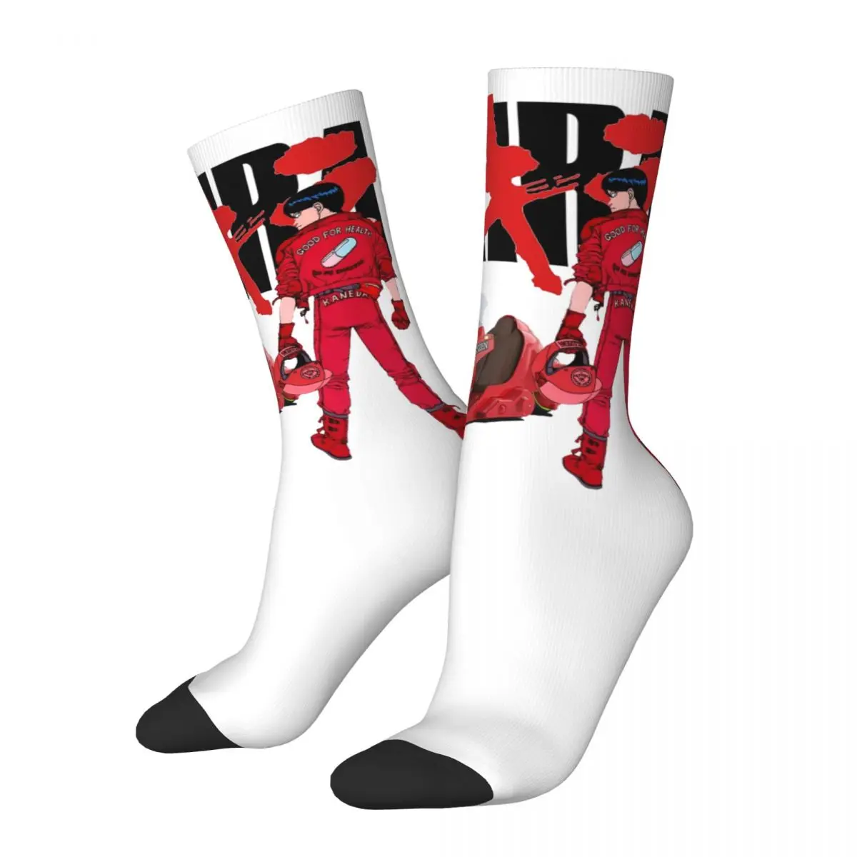 Men Women Akira Japan Anime Manga Socks Warm Casual Socks High Quality Accessories Middle TubeCrew Socks Birthday Present