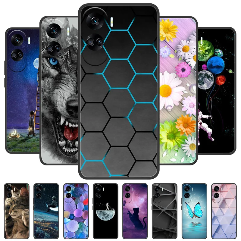 

For Honor 90 Lite Case Silicone Shockproof Soft TPU Phone Cover For Honor90 Lite Funda Honor 90 Lite Capa Cartoon 2023 Protector